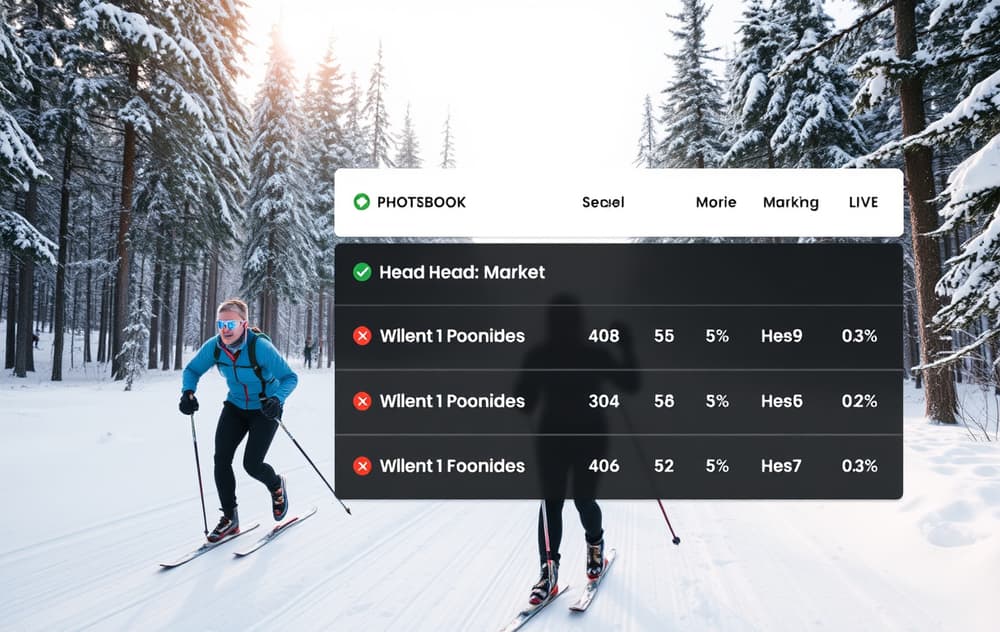Skiløpere i konkurranse med odds-markeder overlevert.